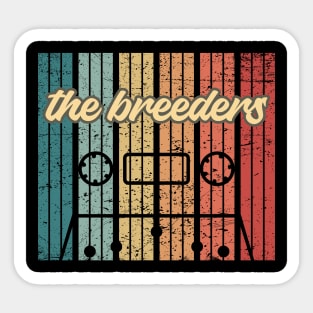 the breeders cassette retro vintage Sticker